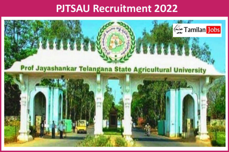 PJTSAU Recruitment 2022