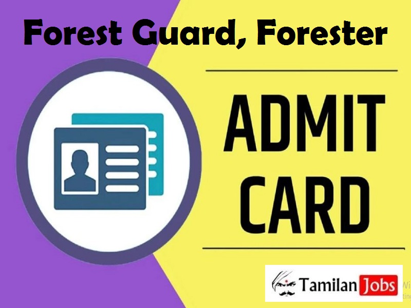RSMSSB Forest Guard, Forester Admit Card 2022