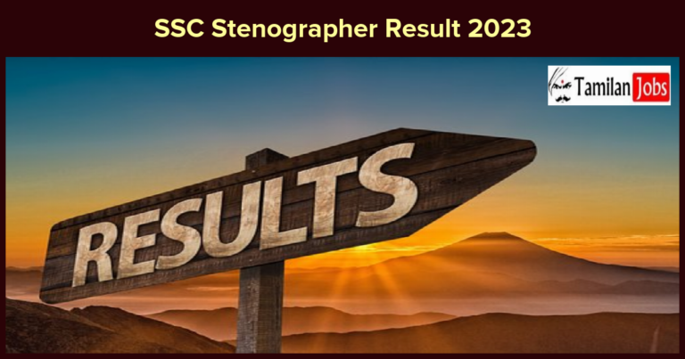 SSC Stenographer Result 2023