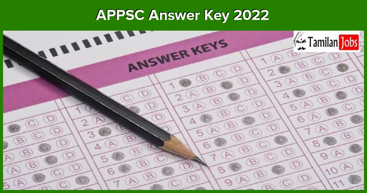 Appsc Answer Key 2022 (Released) Check Extension Officer &Amp; Others Exam Keys Here