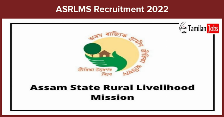 ASRLMS Recruitment 2022 – Block Coordinator Posts, 734 Vacancies! Apply Now
