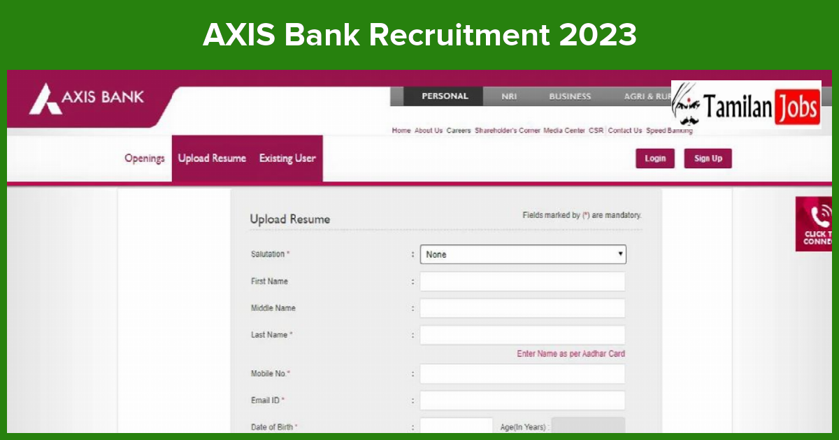 AXIS Bank Recruitment 2023