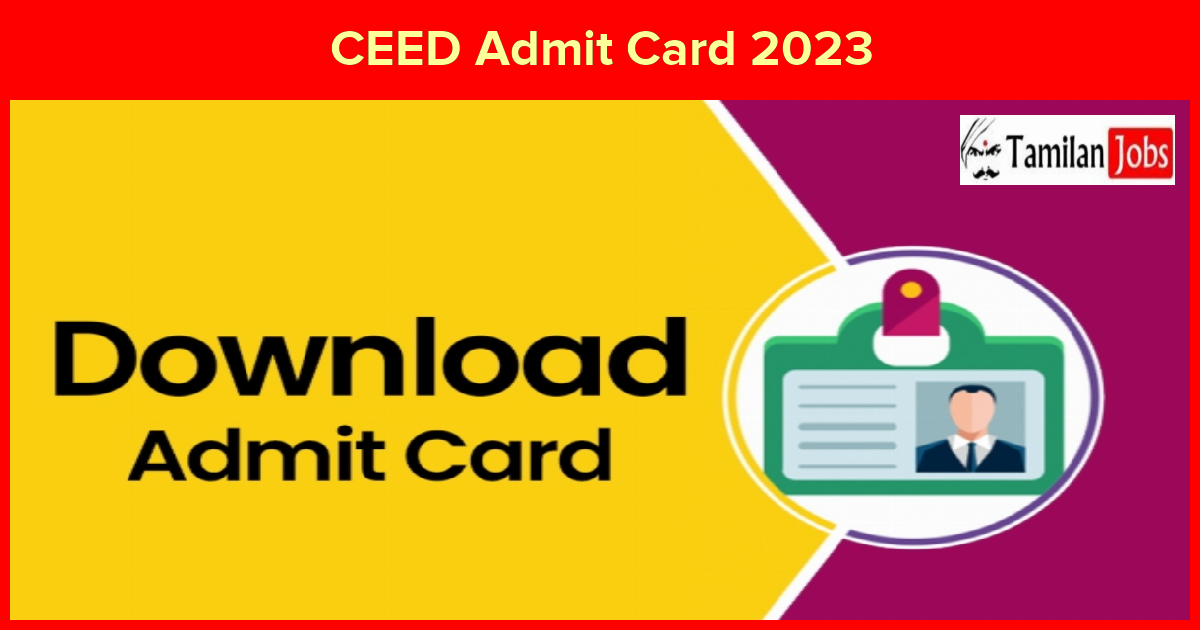 CEED Admit Card 2023