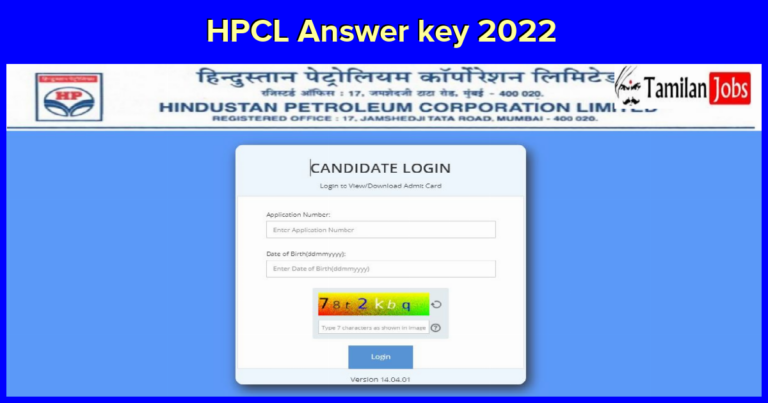 HPCL Answer key 2022