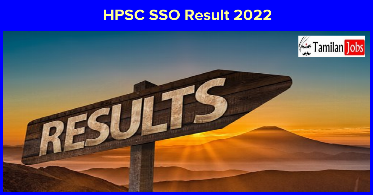 HPSC SSO Result 2022