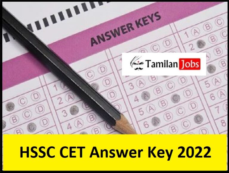 Haryana CET Answer Key 2022