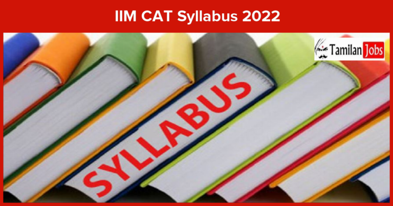 IIM CAT Syllabus 2022