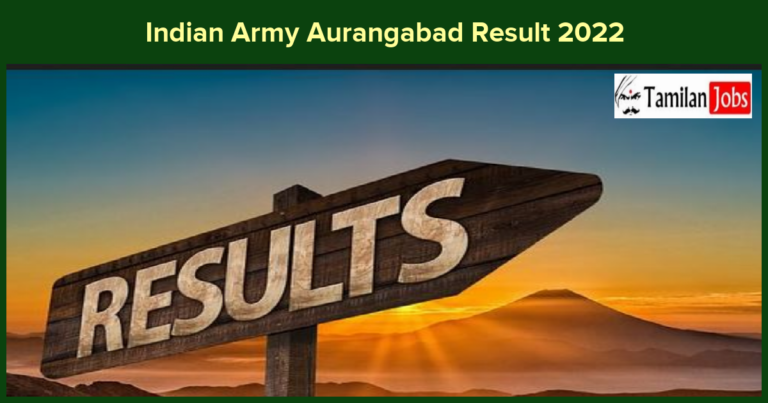 Indian Army Aurangabad Result 2022