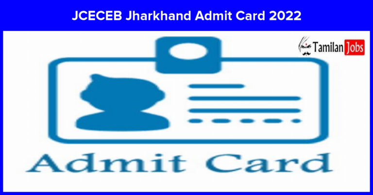 JCECE Admit Card 2022 (Released) Direct link to download Here
