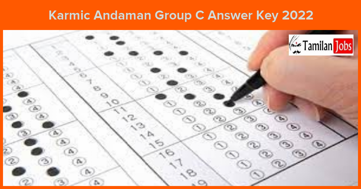 Karmic Andaman Group C Answer Key 2022
