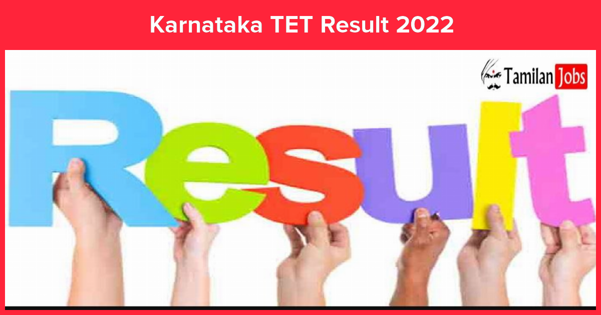 Karnataka TET Result 2022