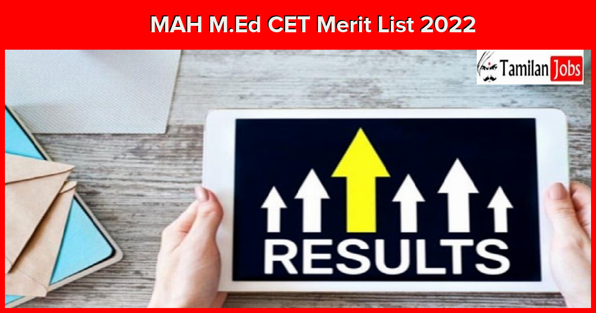 MAH M.Ed CET Merit List 2022