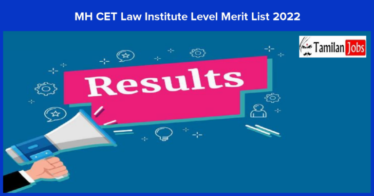 MH CET Law Institute Level Merit List 2022 (Today) @ cetcell.mahacet.org Download Now