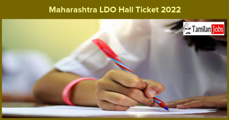 Maharashtra LDO Hall Ticket 2022