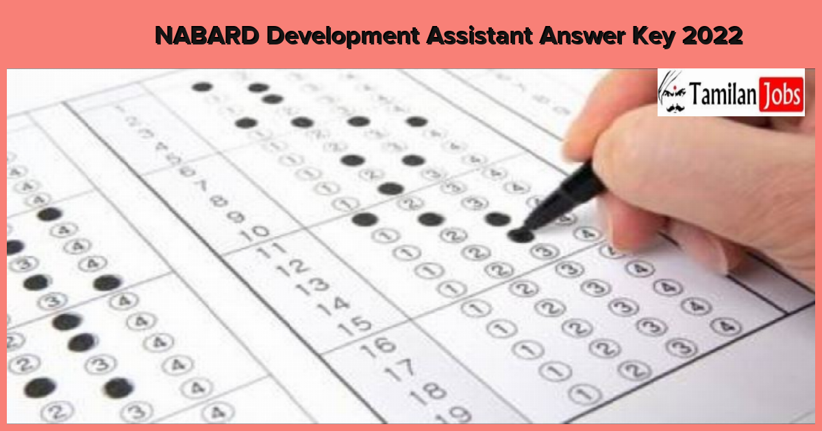 NABARD Development Assistant Answer Key 2022