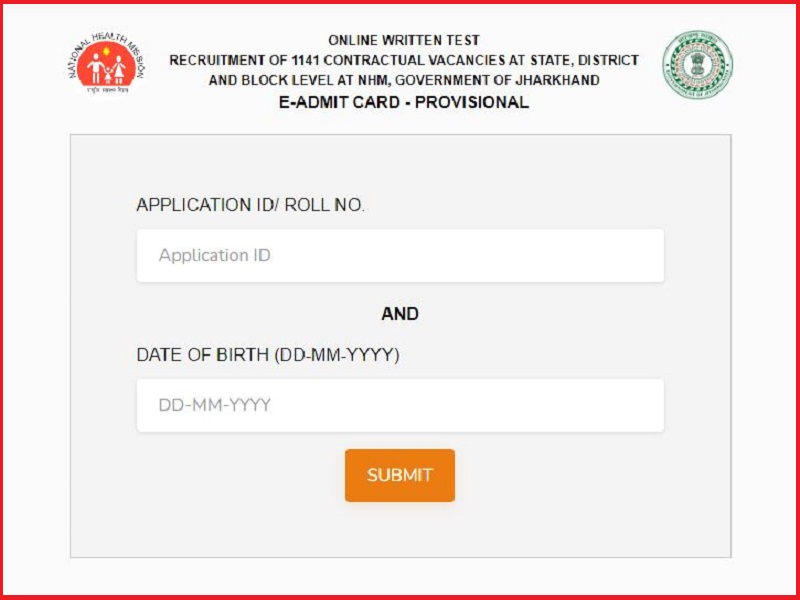 NHM Jharkhand Admit Card 2022