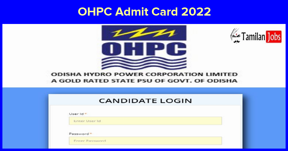 OHPC Admit Card 2022