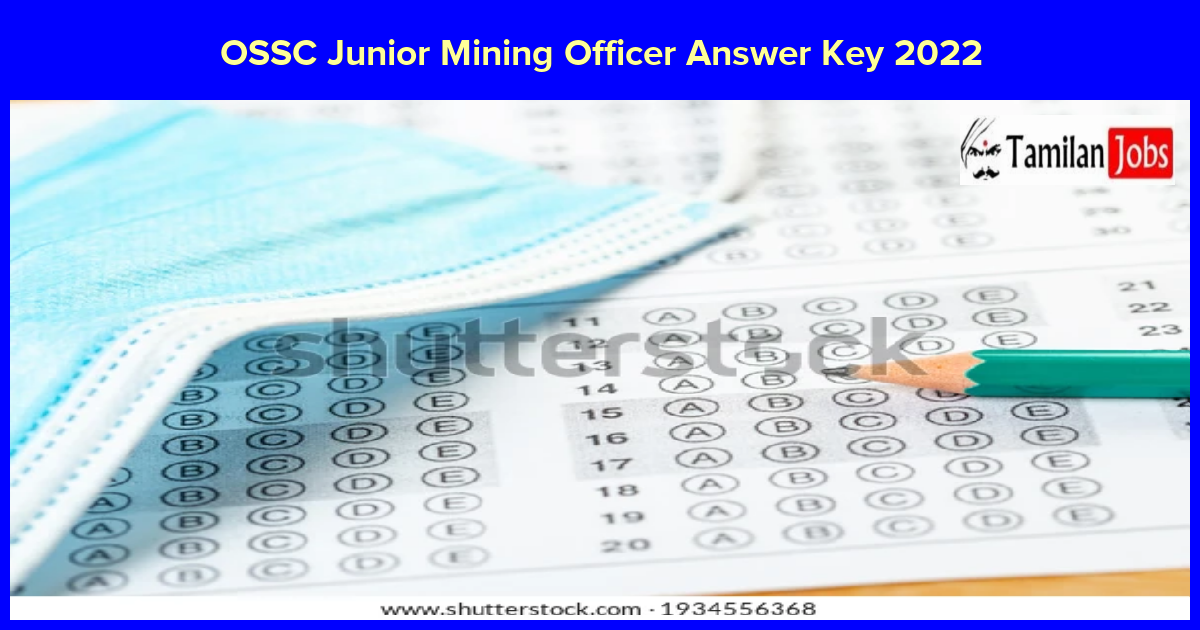 OSSC Junior Mining Officer Answer Key 2022