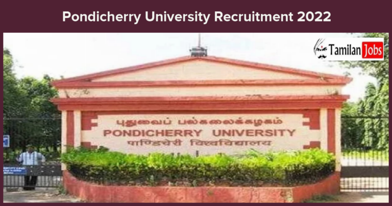 Pondicherry University Recruitment 2022-2023 – Apply Offline for Junior Research Fellow Jobs