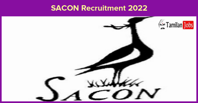 SACON Recruitment 2022 – Apply Online for Junior Research Fellow Jobs