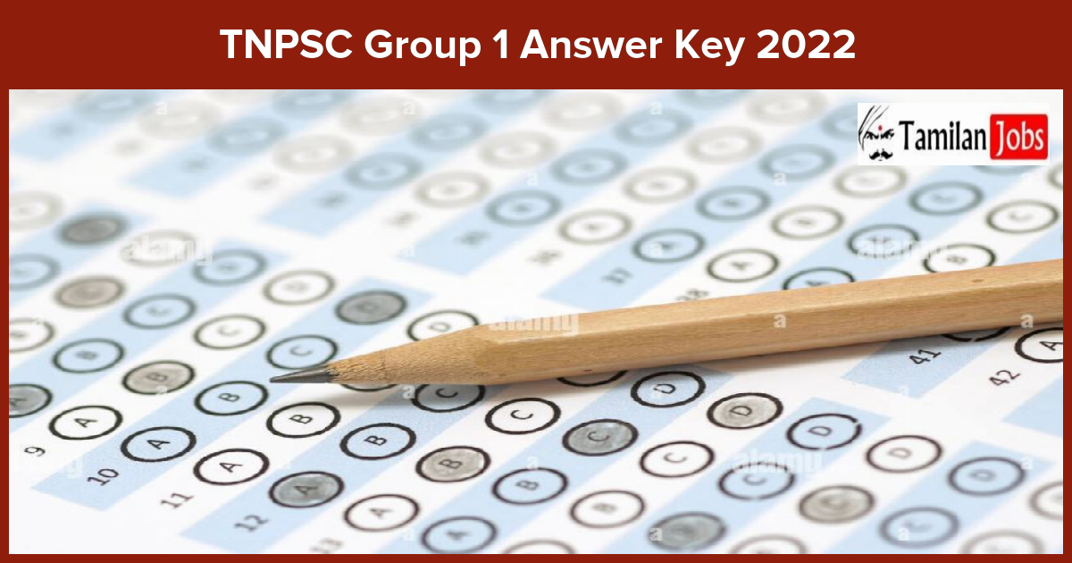 TNPSC Group 1 Answer Key 2022