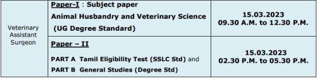 TNPSC VAS Exam Date - Tamilan Jobs TNPSC VAS Exam Date