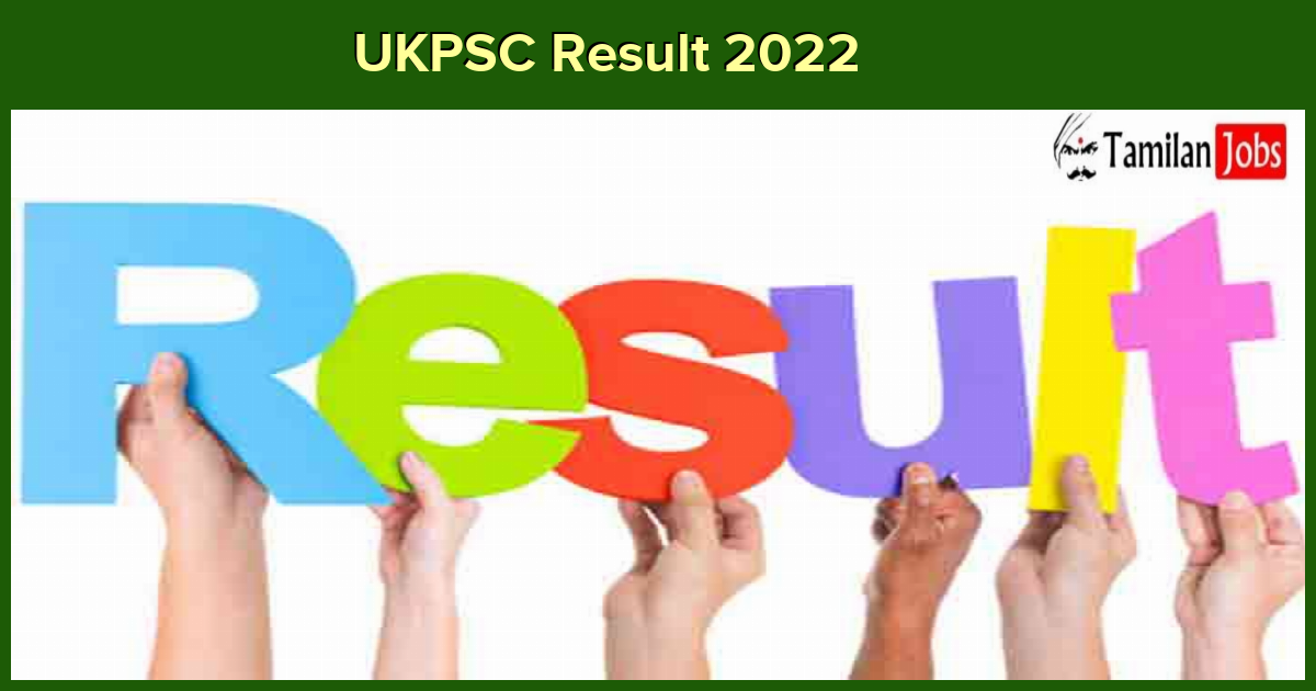UKPSC Result 2022