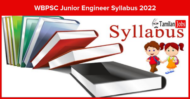 WBPSC JE Syllabus 2022 PDF Check West Bengal Junior Engineer Exam Pattern here