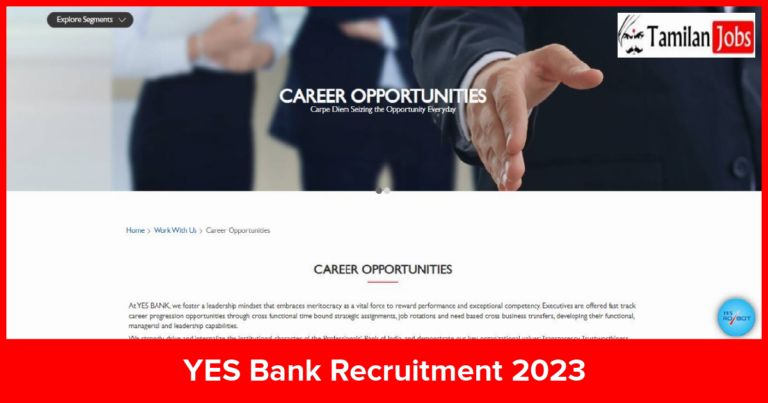 YES Bank Recruitment 2023
