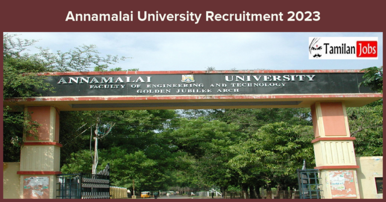 Annamalai-University-Recruitment-2023