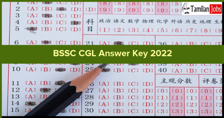 BSSC CGL Answer Key 2022