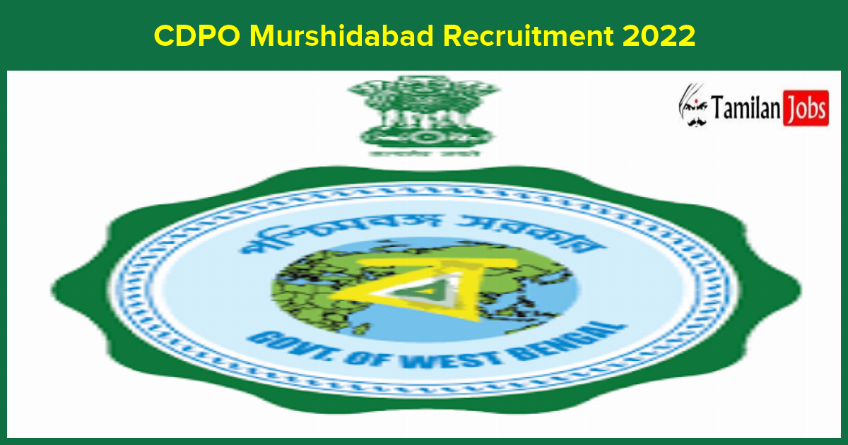 CDPO Murshidabad Recruitment 2022