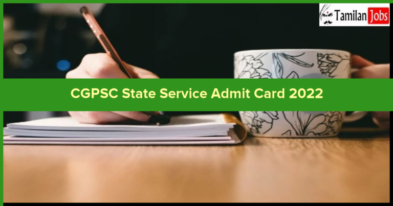 CGPSC State Service Prelims Admit Card 2023 Check SSE Exam Date @ psc.cg.gov.in