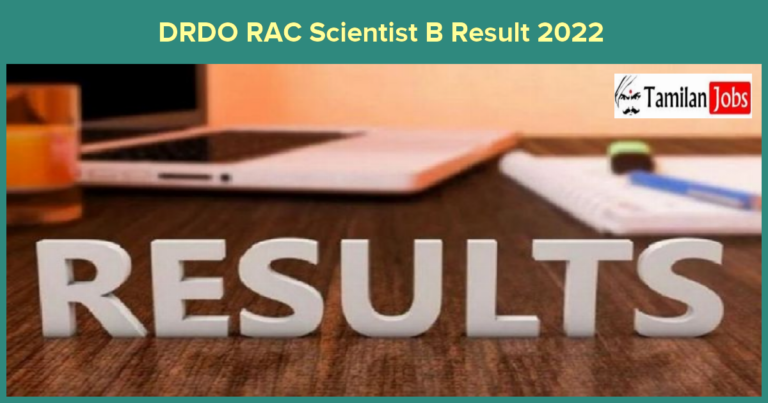 DRDO RAC Scientist B Result 2022