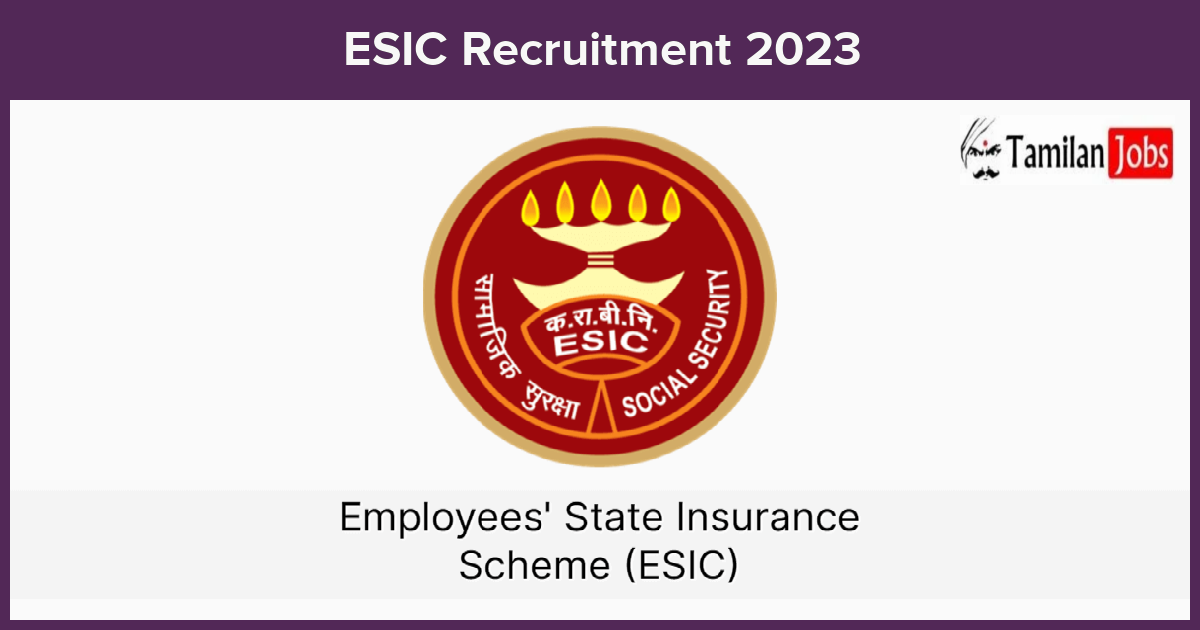 Esic-Recruitment-2023