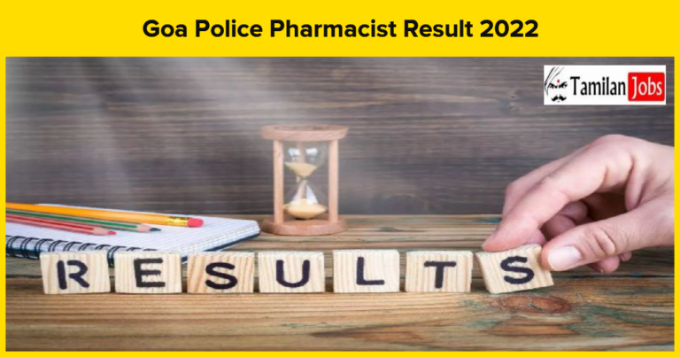 Goa Police Pharmacist Result 2022