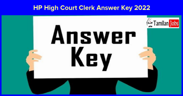 HP High Court Clerk Answer Key 2022 Direct Link to Check Exam Keys Here