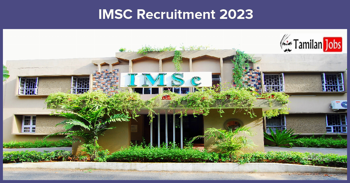  IMSC Recruitment 2023