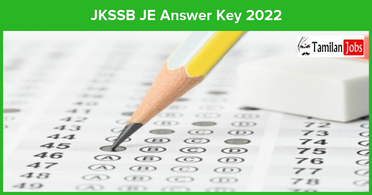 JKSSB JE Answer Key