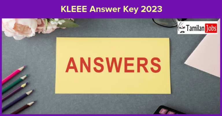 KLEEE Answer Key 2023