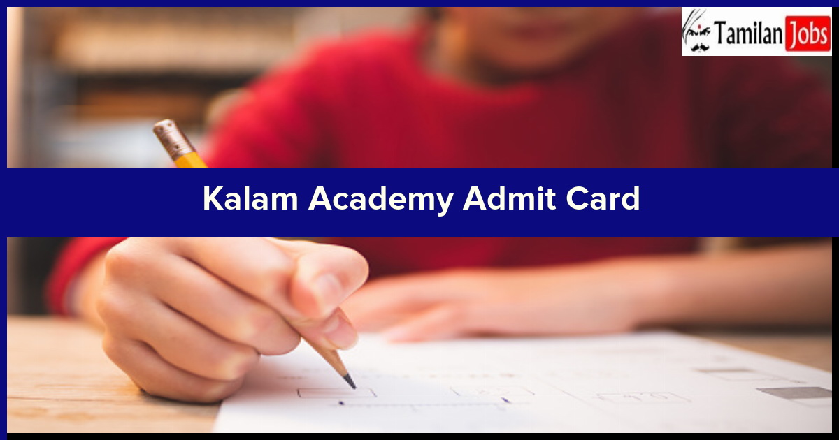 Kalam Academy Third Grade Admit Card 