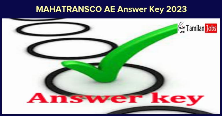 MAHATRANSCO AE Answer Key 2023