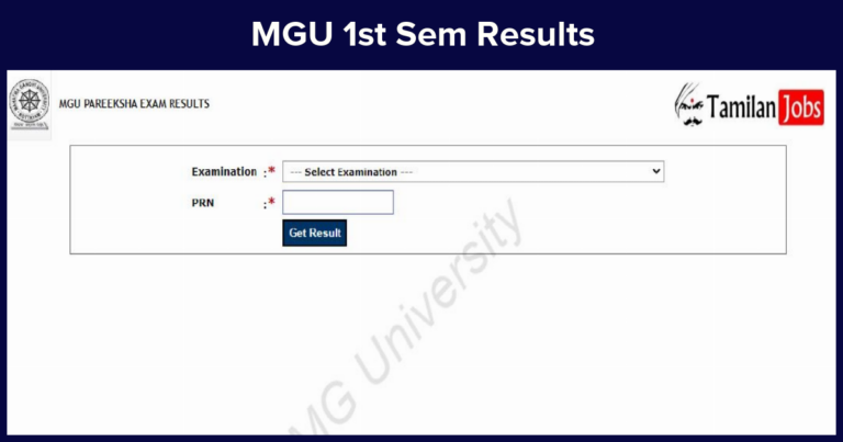 MGU 1st Sem Results
