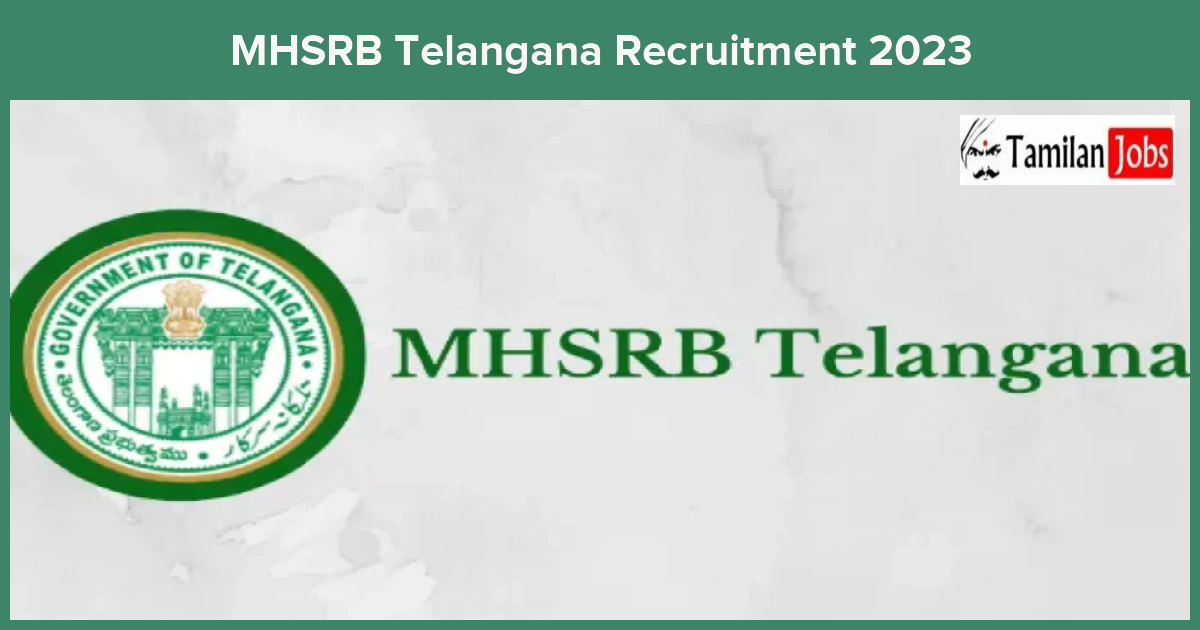 MHSRB-Telangana-Recruitment-2023