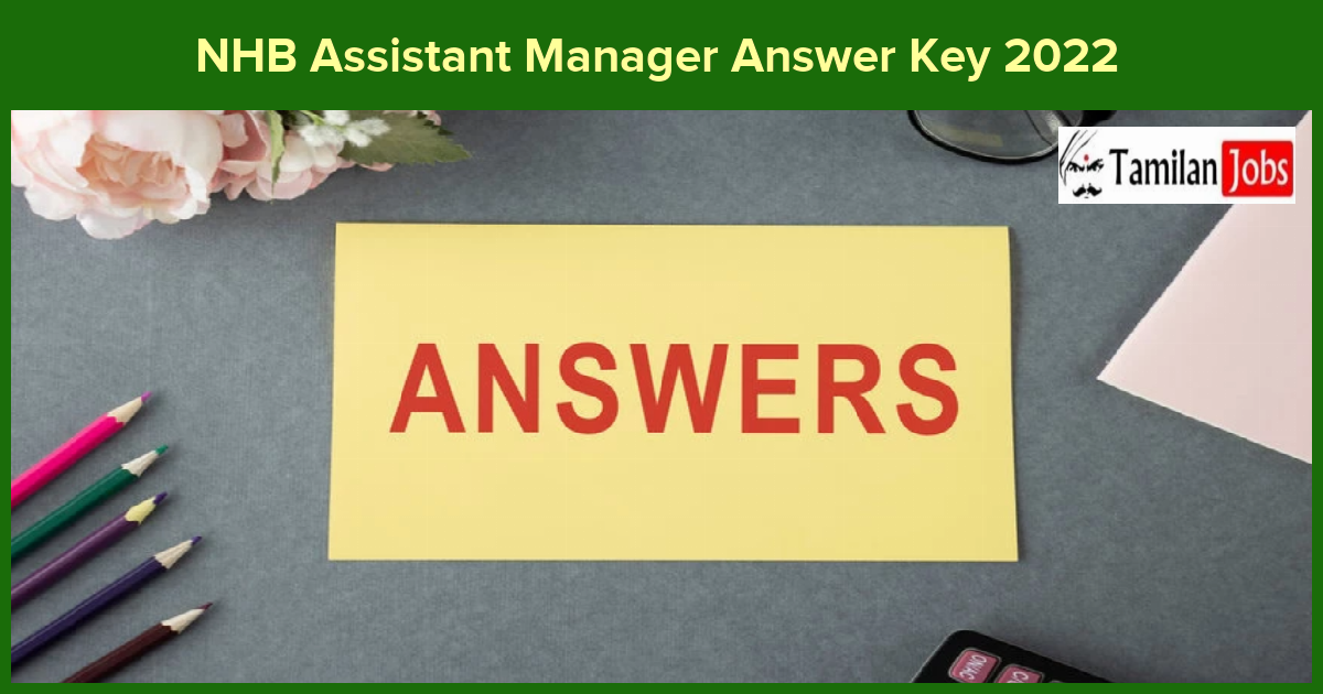 NHB Assistant Manager Answer Key 2022 