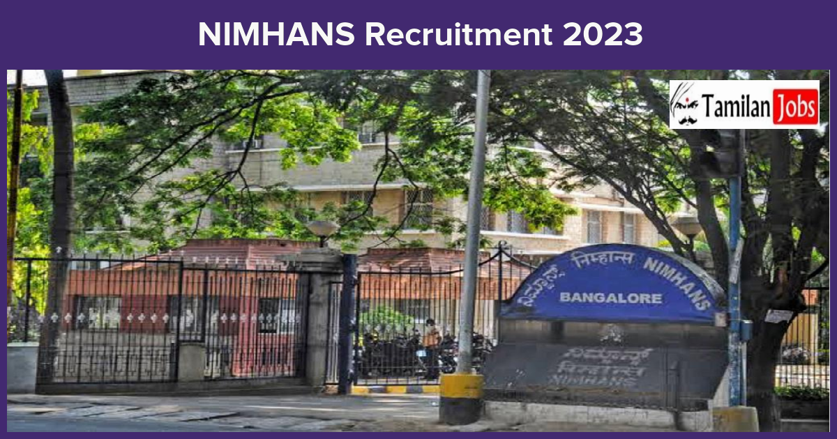 NIMHANS-Recruitment-2023