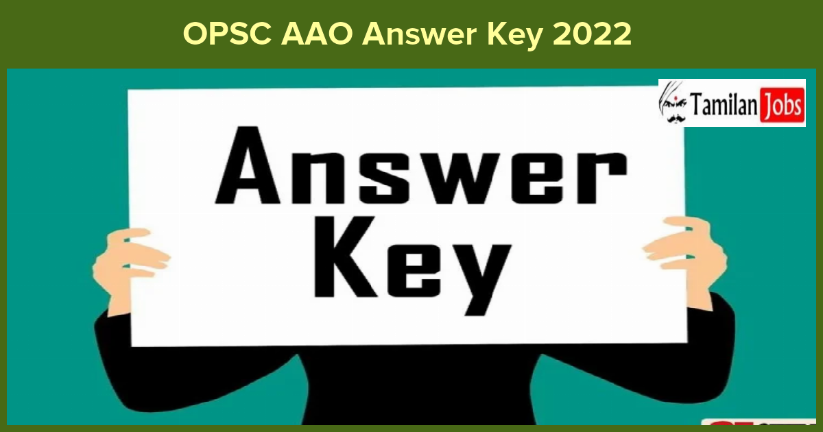 OPSC AAO Answer Key 2022 