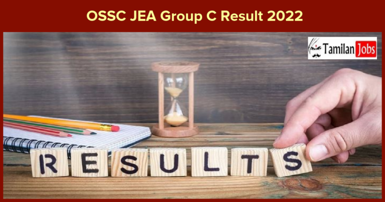 OSSC JEA Result 2022 Released Check Group C Results @ ossc.gov.in