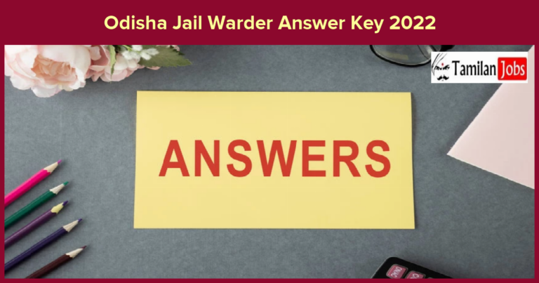 Odisha Jail Warder Answer Key 2022