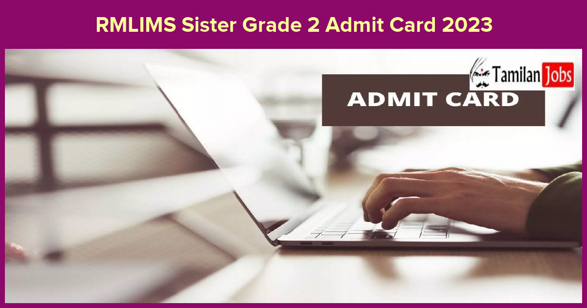 RMLIMS Sister Grade 2 Admit Card 2023